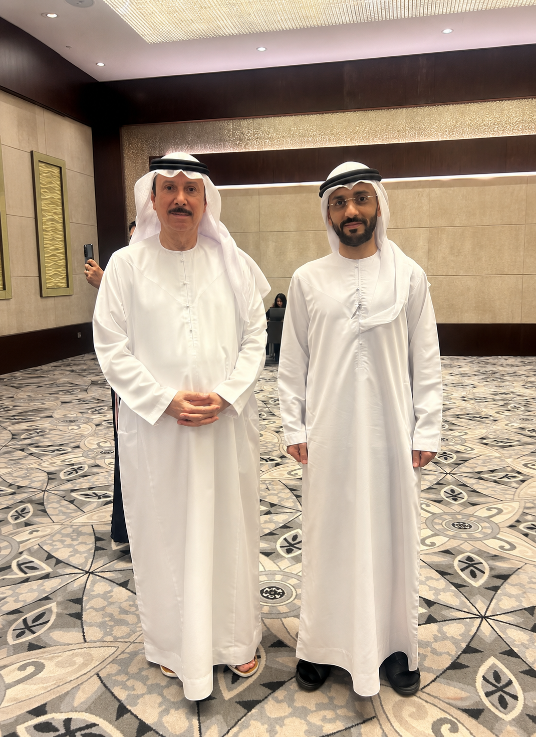 برفقة سعادة السفير عبدالله محمد المعينة